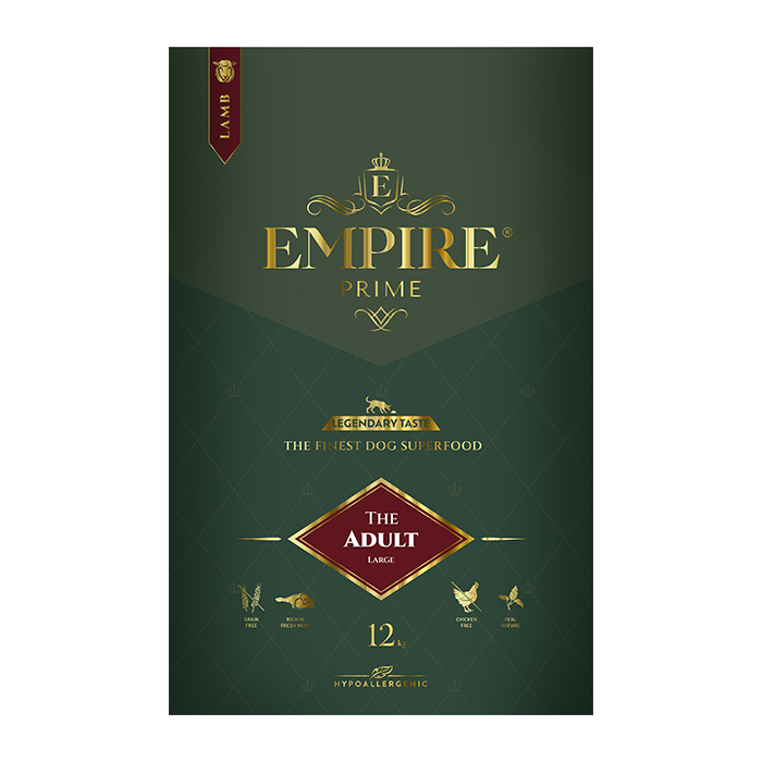 EMPIRE PRIME THE ADULT LARGE エンパイア プライム アダルト中粒 12kgパッケージ画像